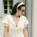 raffia straw women's headband