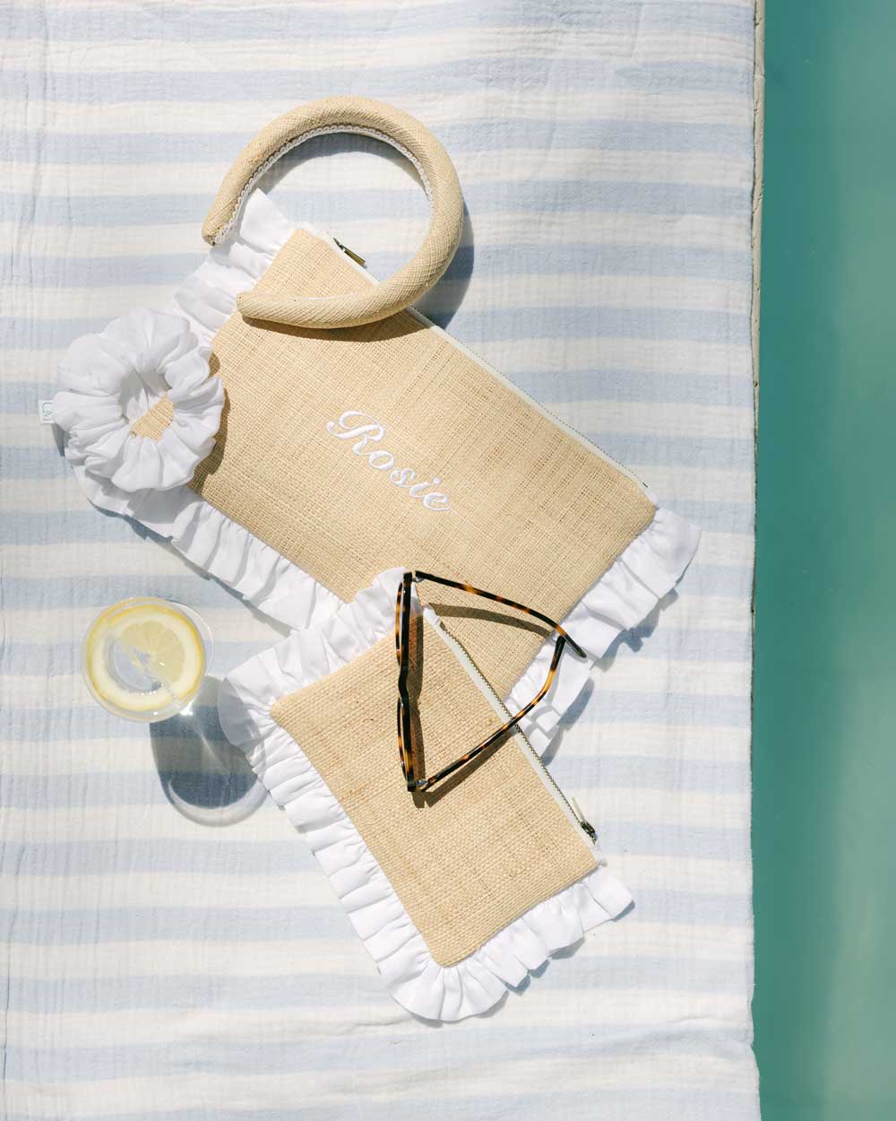 raffia straw headband