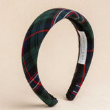 THE RED & NAVY TARTAN HEADBAND