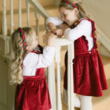 THE RED TARTAN CHILDREN'S HEADBAND