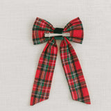 THE RED TARTAN CHILDREN'S BOW