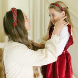 THE RED TARTAN CHILDREN'S HEADBAND