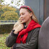 THE RED TARTAN HEADBAND