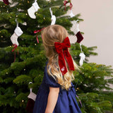 THE RED VELVET CHILDREN'S BOW