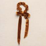 THE CINNAMON VELVET SCRUNCHIE WITH BOW