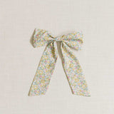 THE YELLOW FLORAL BOW MADE FROM LIBERTY FABRIC