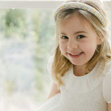 THE YELLOW FLORAL CHILDREN'S HEADBAND MADE WITH LIBERTY FABRIC