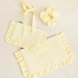 THE LIGHT YELLOW LACE SCRUNCHIE