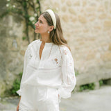 THE LIGHT YELLOW LINEN HEADBAND