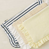The Breton Stripe Ruffled Pouch