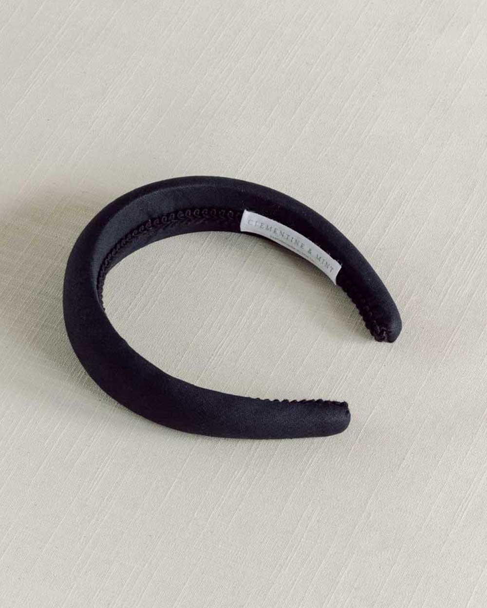 black linen women's headband