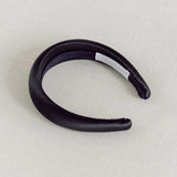 Black satin women's headband