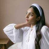 THE BLUE GINGHAM HEADBAND