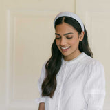 THE LIGHT BLUE FLORAL HEADBAND MADE WITH LIBERTY FABRIC