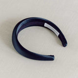navy satin womens occasionwear headband