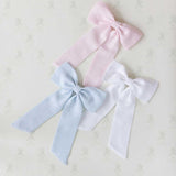 THE LIGHT BLUE LINEN CLASSIC BOW
