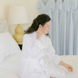 The White Ruffled Linen Robe