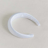 THE WHITE SATIN PADDED HEADBAND