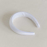 THE WHITE SATIN SLIM HEADBAND