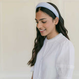 THE BLUE GINGHAM HEADBAND