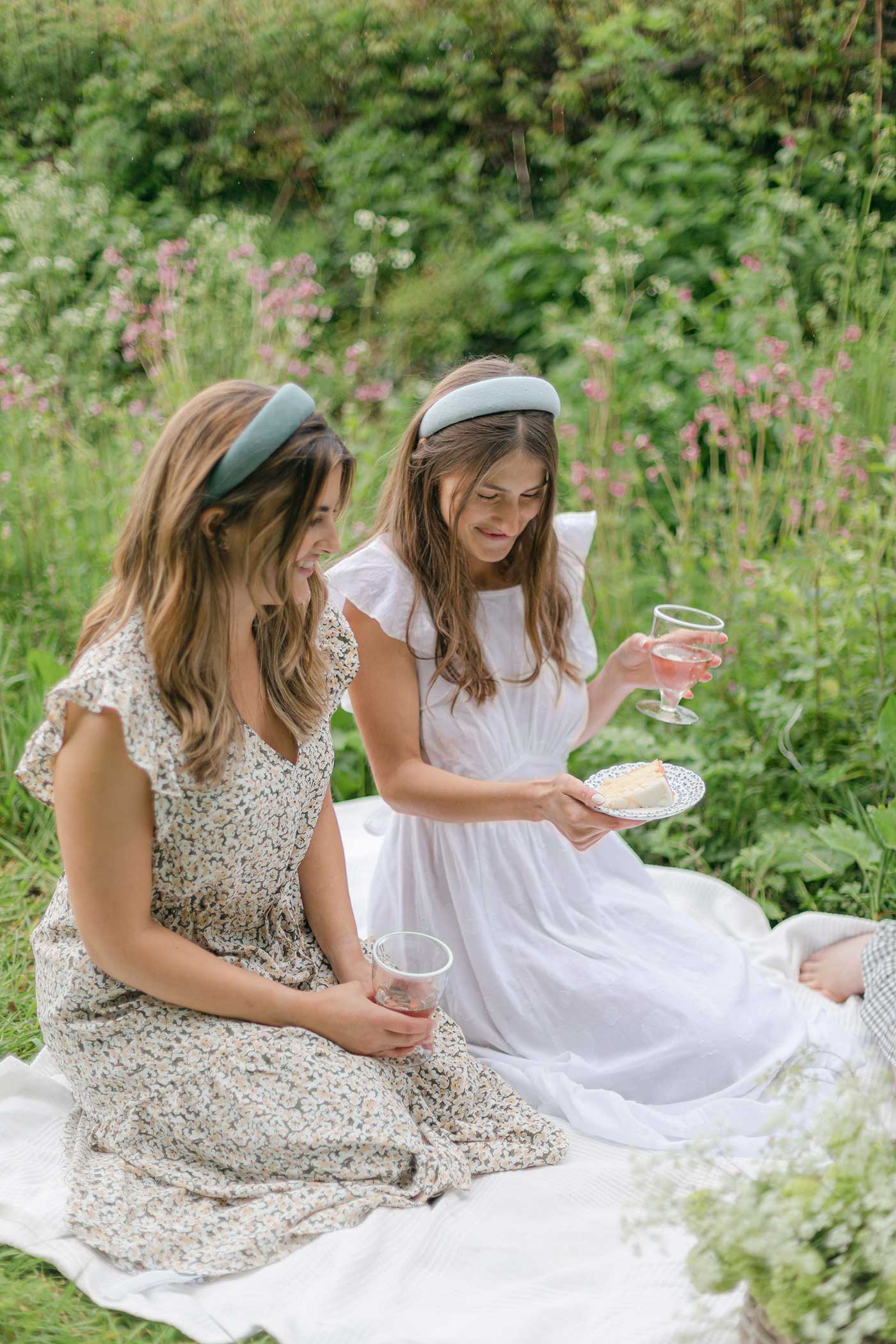 Light blue linen headband, hair accessory, Bridesmaid hair accessory , Clementine and Mint.