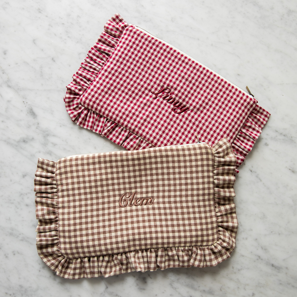 RUFFLED POUCHES