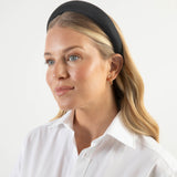 THE BLACK LINEN HEADBAND