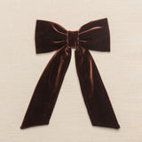 THE CHOCOLATE BROWN VELVET BOW