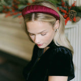 THE BURGUNDY SATIN WRAP HEADBAND