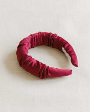 Load image into Gallery viewer, THE BURGUNDY RUCHED HEADBAND
