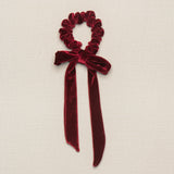 THE BURGUNDY VELVET SCRUNCHIE WITH BOW