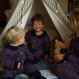 The Little One's Burgundy Tartan Pyjamas