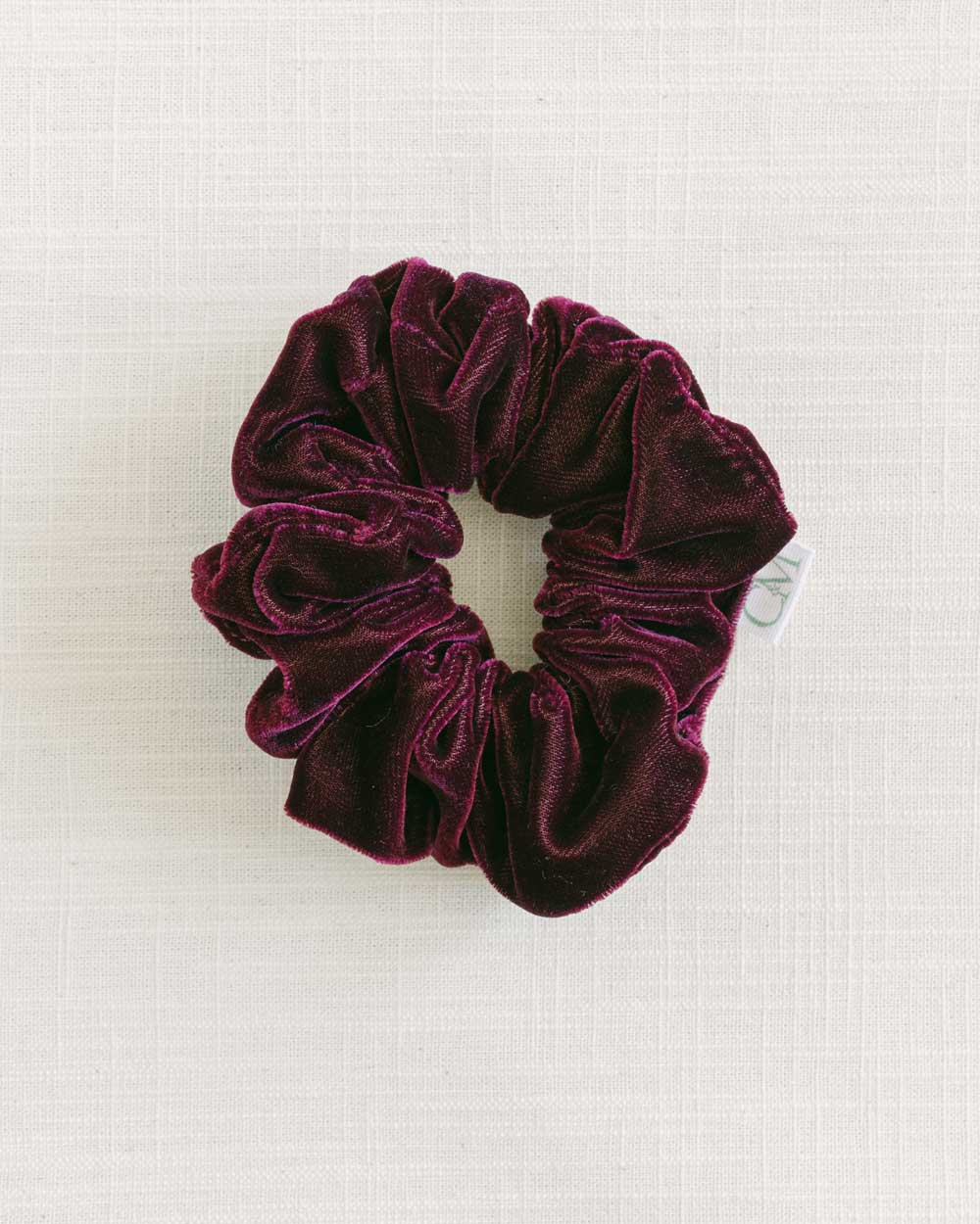 THE BURGUNDY VELVET SCRUNCHIE
