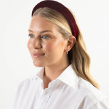 THE BURGUNDY VELVET HEADBAND