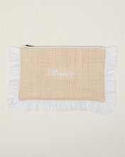 Load image into Gallery viewer, The Raffia Ruffled Pouch
