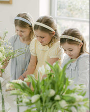 Load image into Gallery viewer, THE YELLOW FLORAL CHILDREN&#39;S HEADBAND MADE WITH LIBERTY FABRIC
