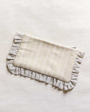 Load image into Gallery viewer, The Green Stripe Ruffled Pouch
