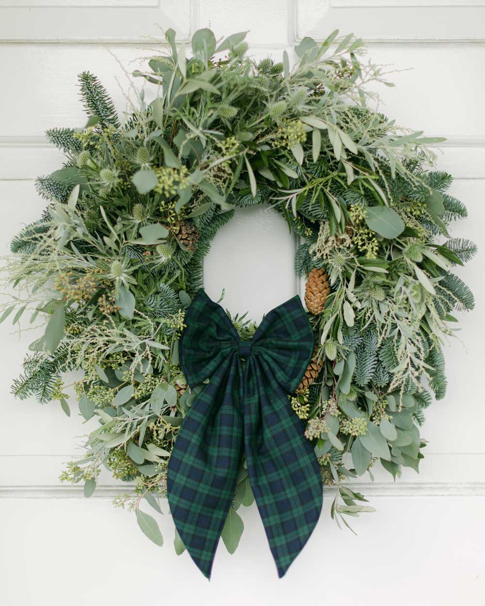 THE NAVY TARTAN MAXI BOW