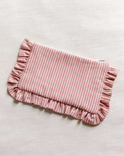 Load image into Gallery viewer, The Pink Stripe Ruffled Pouch
