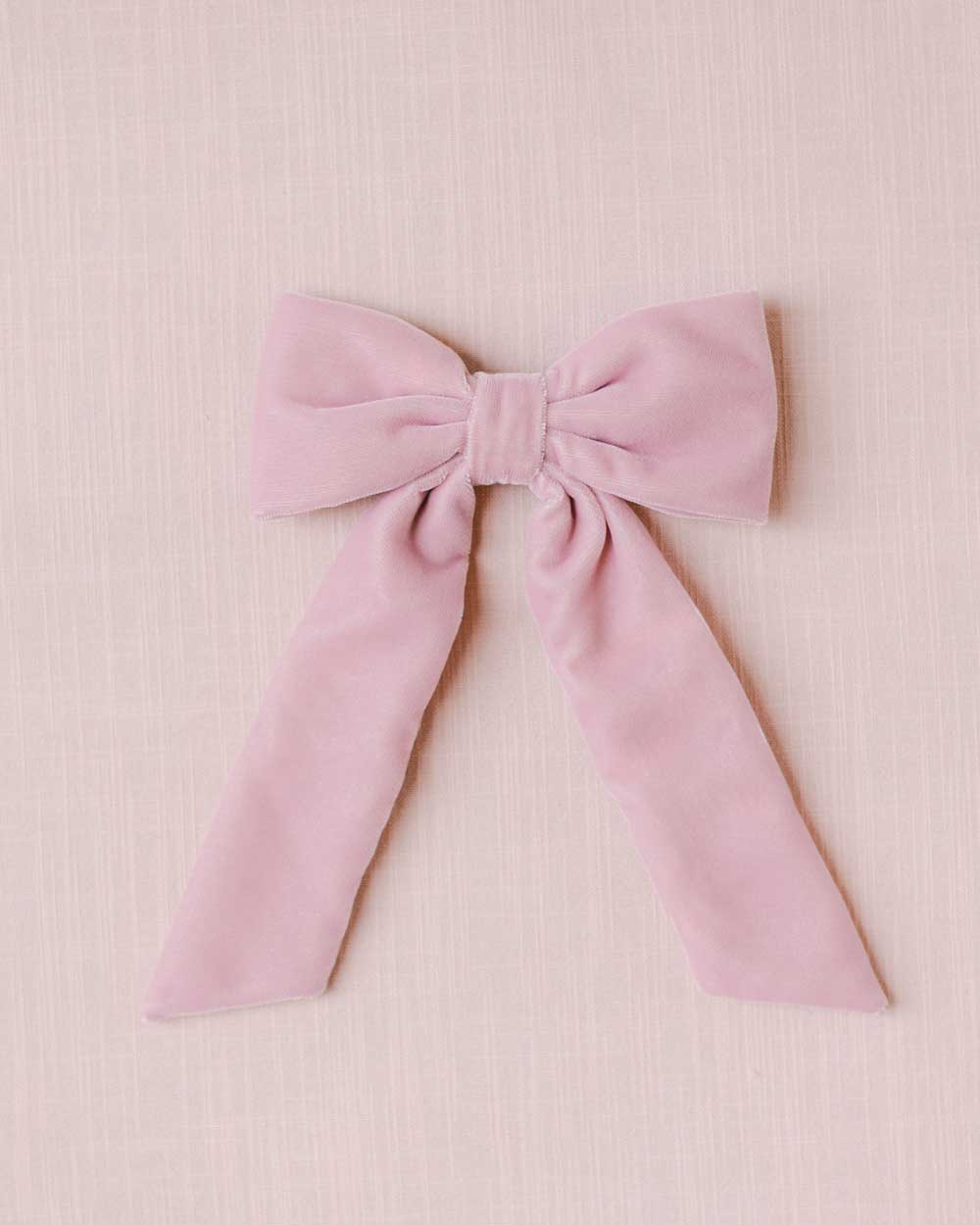 THE PINK VELVET CLASSIC BOW