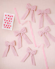 Load image into Gallery viewer, THE PINK VELVET CLASSIC BOW
