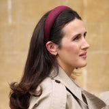 THE BURGUNDY LINEN HEADBAND
