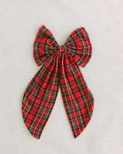 Load image into Gallery viewer, THE RED TARTAN MAXI BOW
