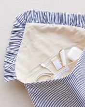 Load image into Gallery viewer, The Navy Stripe Ruffled Laptop Sleeve
