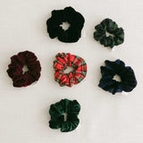 THE RED TARTAN SCRUNCHIE
