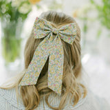 THE YELLOW FLORAL CHILDREN'S BOW MADE WITH LIBERTY FABRIC