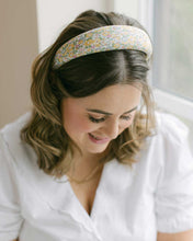 Load image into Gallery viewer, THE YELLOW FLORAL HEADBAND MADE WITH LIBERTY FABRIC
