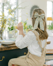 Load image into Gallery viewer, THE YELLOW FLORAL CHILDREN&#39;S BOW MADE WITH LIBERTY FABRIC
