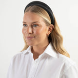 THE BLACK SATIN HEADBAND