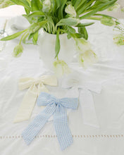Load image into Gallery viewer, THE BLUE GINGHAM CLASSIC BOW

